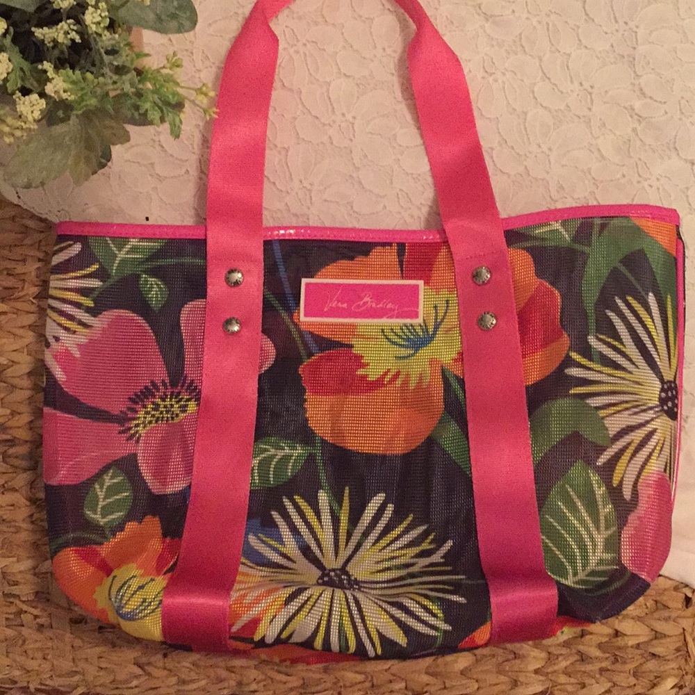 Vera Bradley small mesh tote EUC
